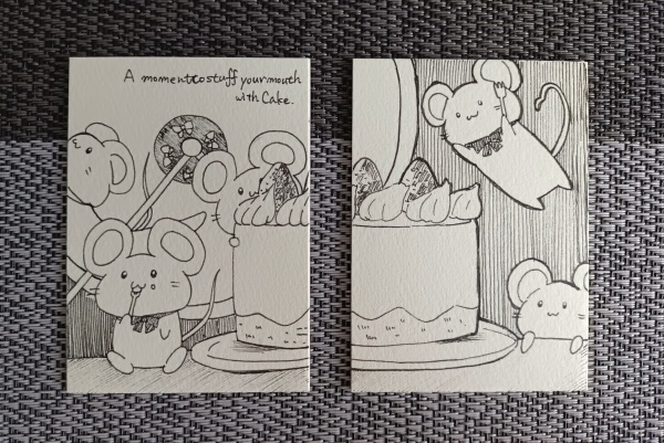 【ATC原画】ねずみのおやつ Snacks for the mice