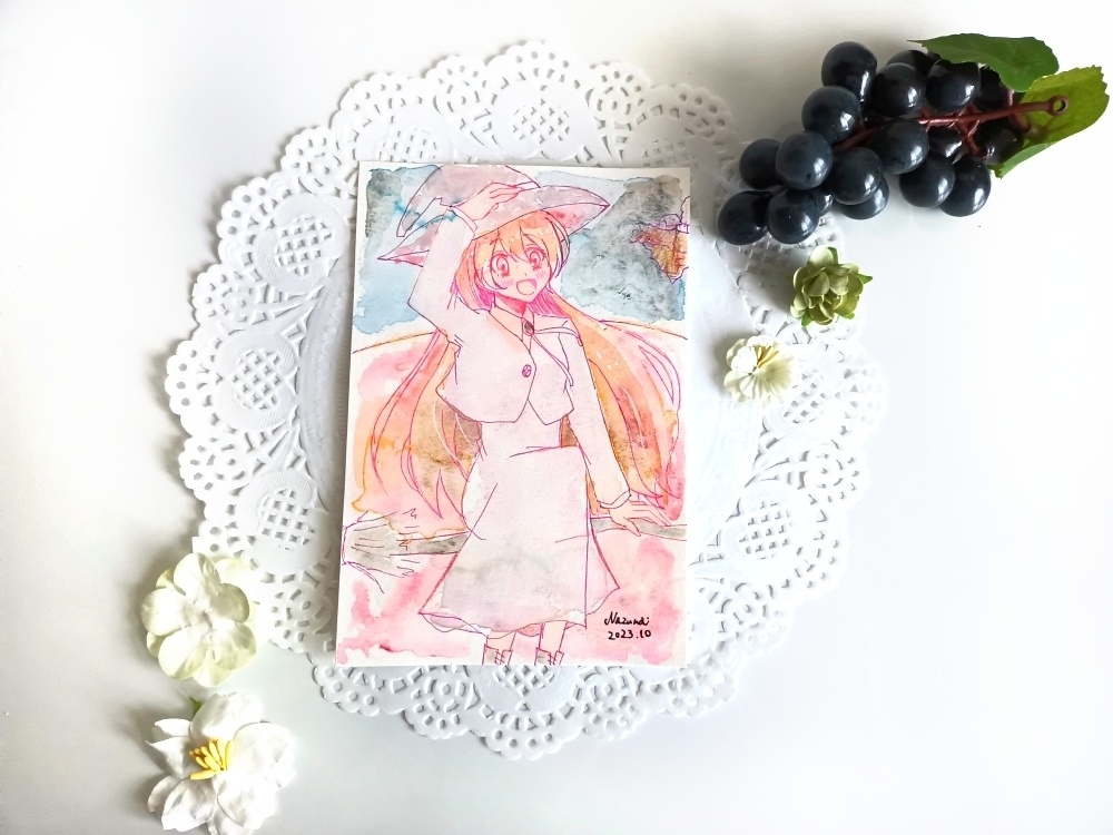 ポストカード原画【町に出よう】