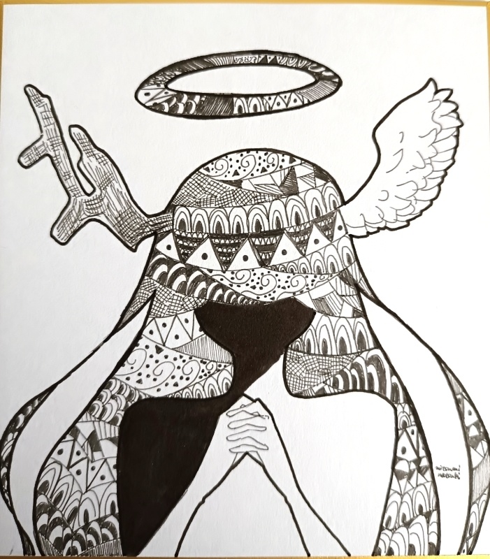 【アナログ原画】祈り墜つ