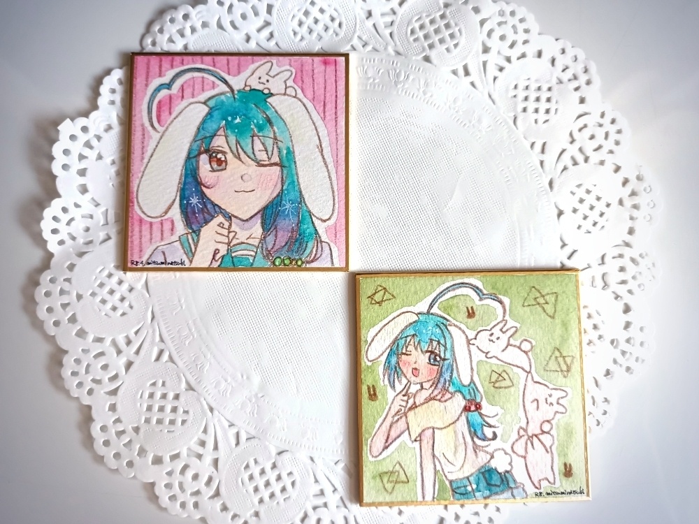 創作男の娘 豆色紙原画