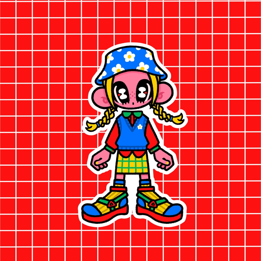 PELA DOLL ステッカー NO.1