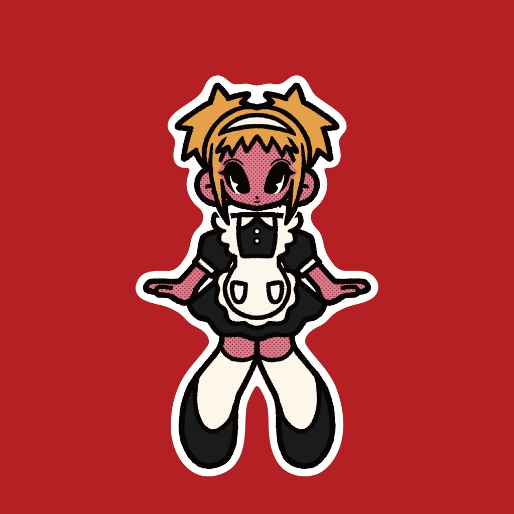 メイドさんステッカー③