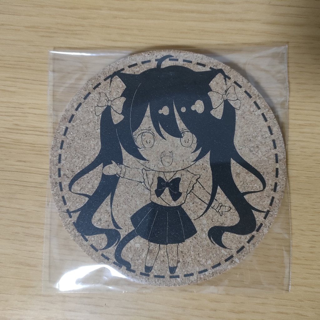 コルクコースター ツインテの女の子
