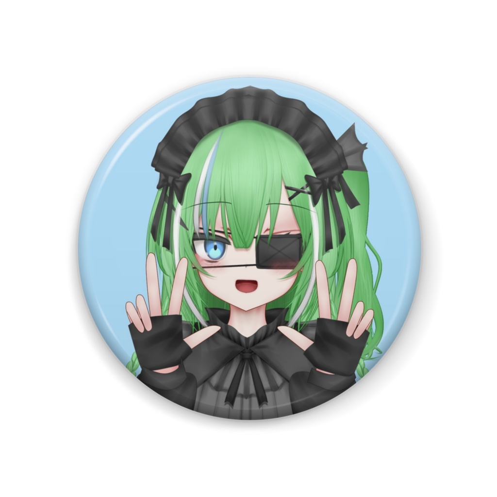 片目ぱちダブピver缶バッジ