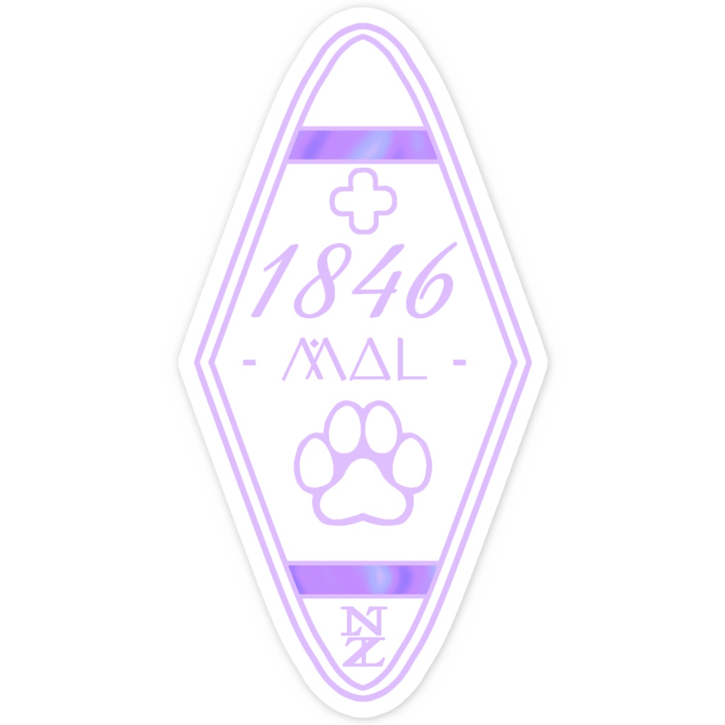 モーテルキー風デザインステッカー