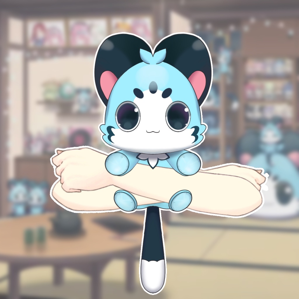 【vtuber様向け素材】chattino ぬいぐるみ 【VTS】