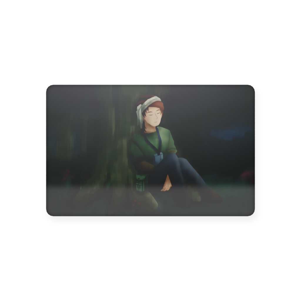 午睡する力の賢者プラスチックカード