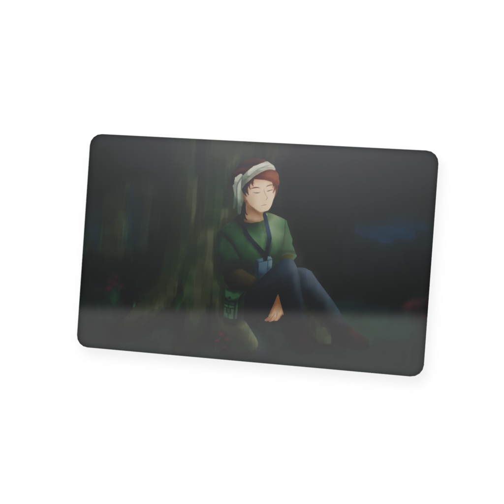 午睡する力の賢者プラスチックカード