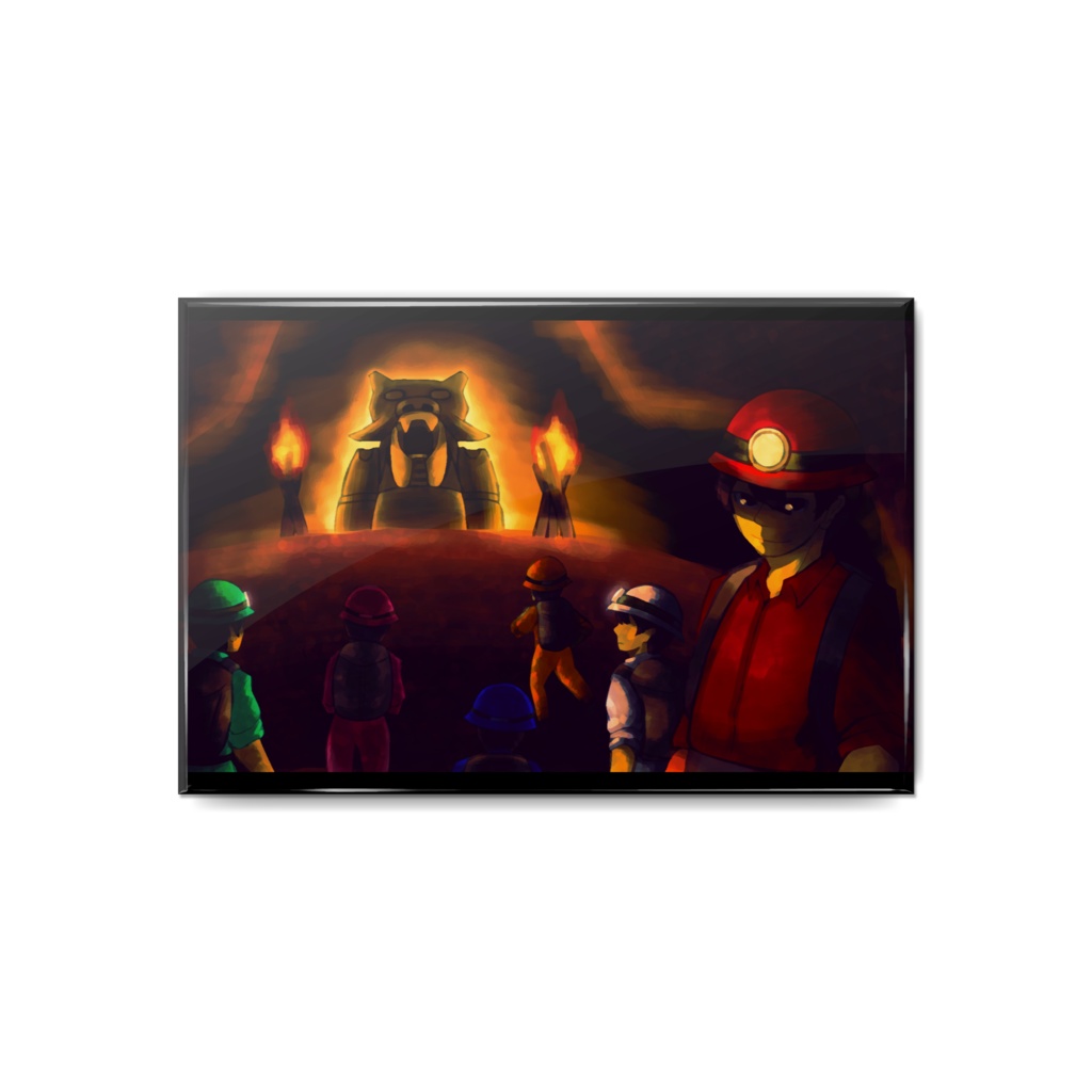 みんなでスペランカー缶バッジ(横)