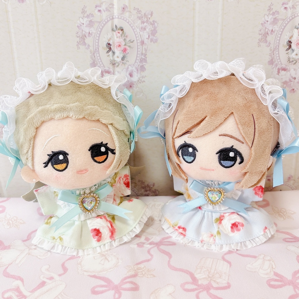 ピュアローズ ミント ぬい服 12cm ちびぐるみ ワンピース&ヘッドドレスセット