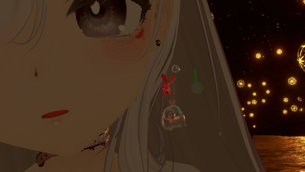 【VRChat想定】ゆらゆら金魚すくいのピアス