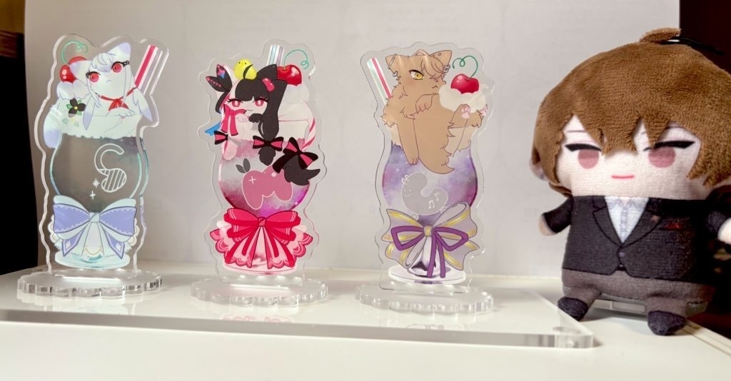クリームソーダ風アクリルスタンド