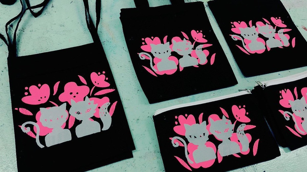 花畑ケモミニバッグ&ポーチ