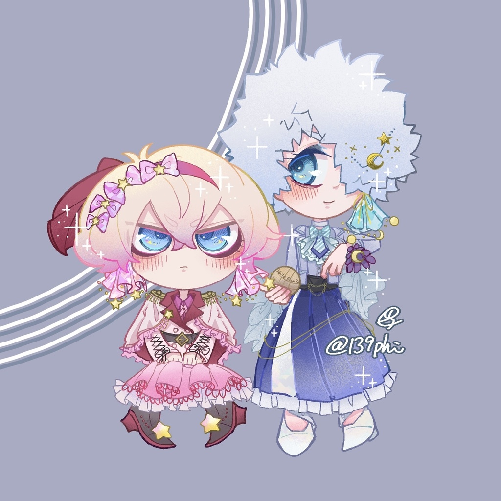 ルーク&フリーセル異性装アクキー