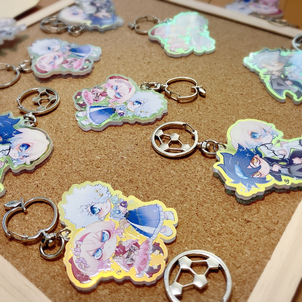 ルーク&フリーセル異性装アクキー