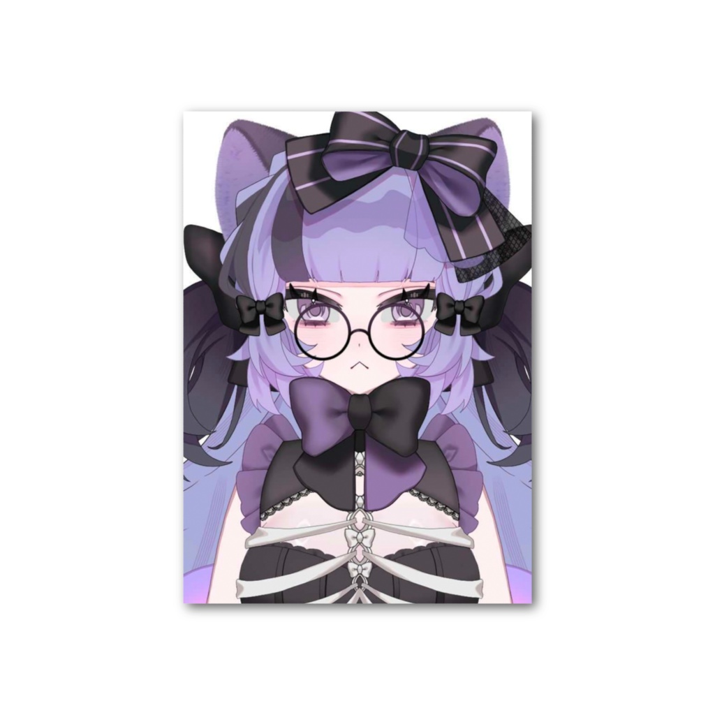 遊猫ちぇしゃ　めがねフォトカード