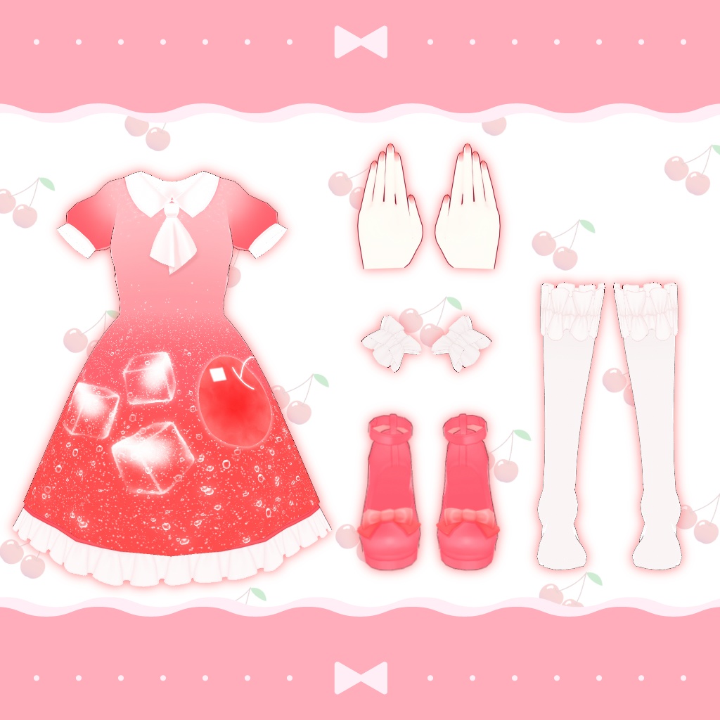 【無料】フロートドリンクコーデ【Vroid衣装】