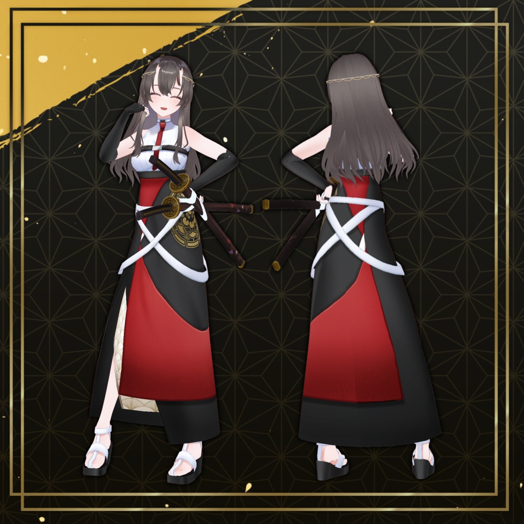 【オリジナル3Dアバター】諂曲(てんごく)【VRM】