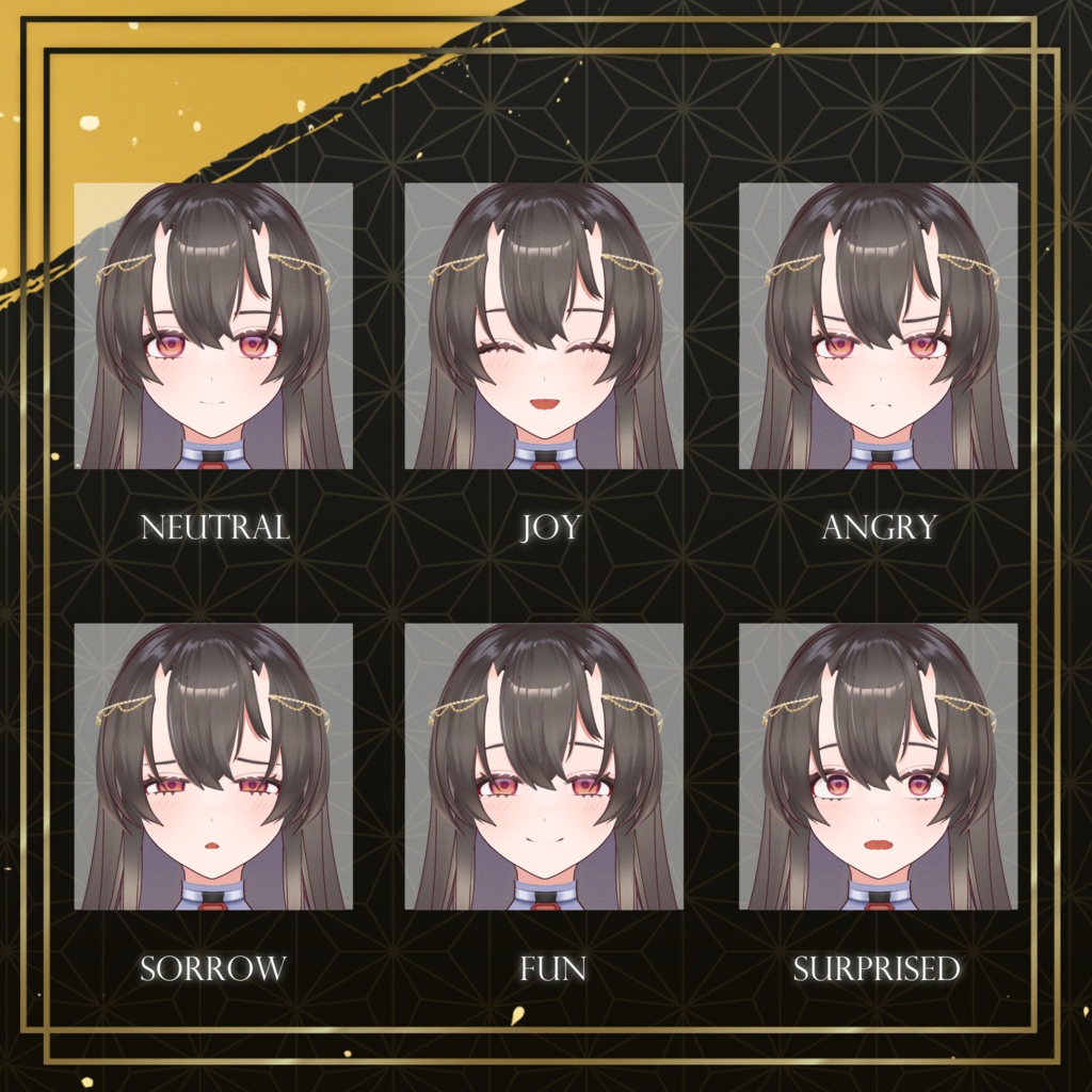 【オリジナル3Dアバター】諂曲(てんごく)【VRM】