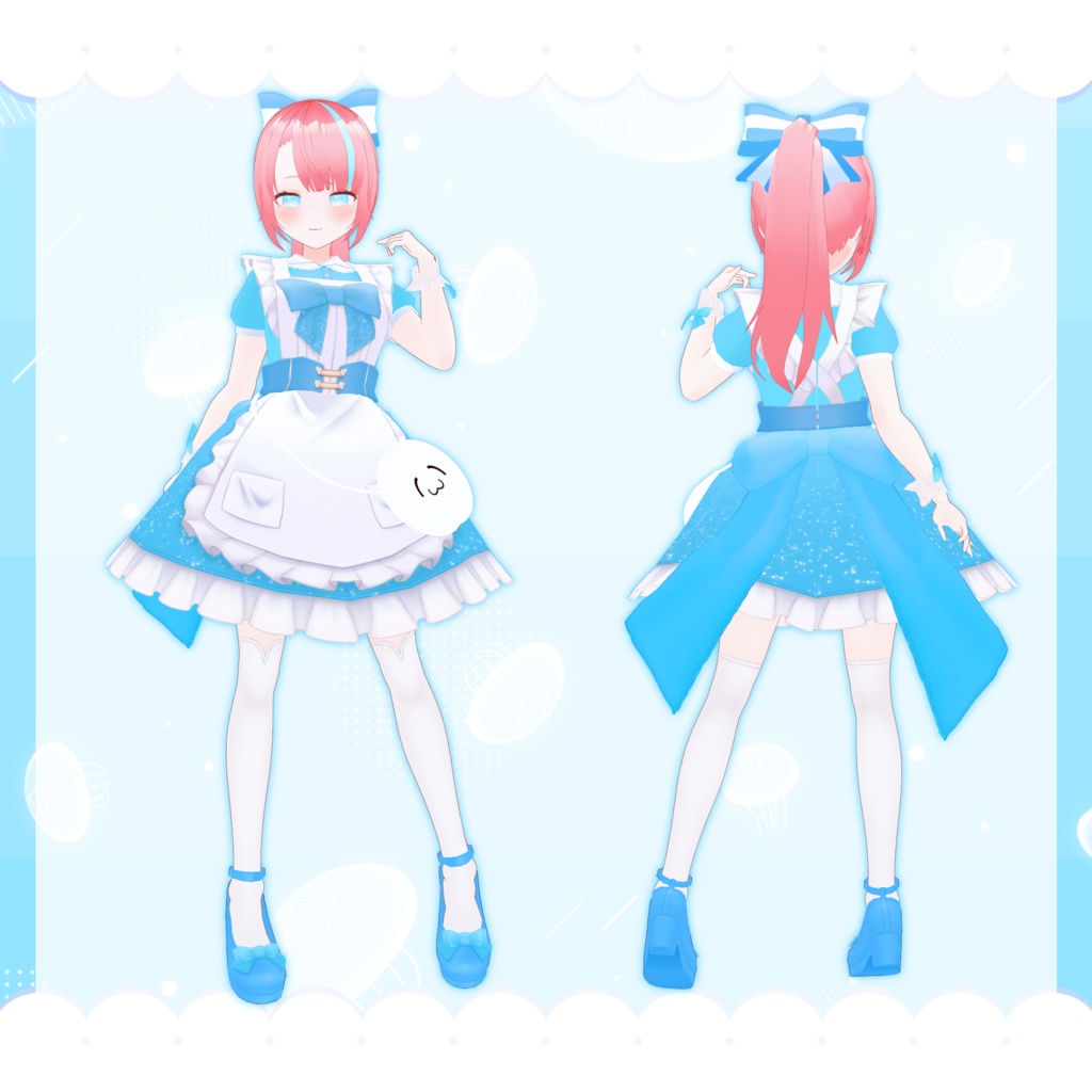 【無料配布】3Dアバターフロウ「おにてんどん」カスタム【アバター&衣装】