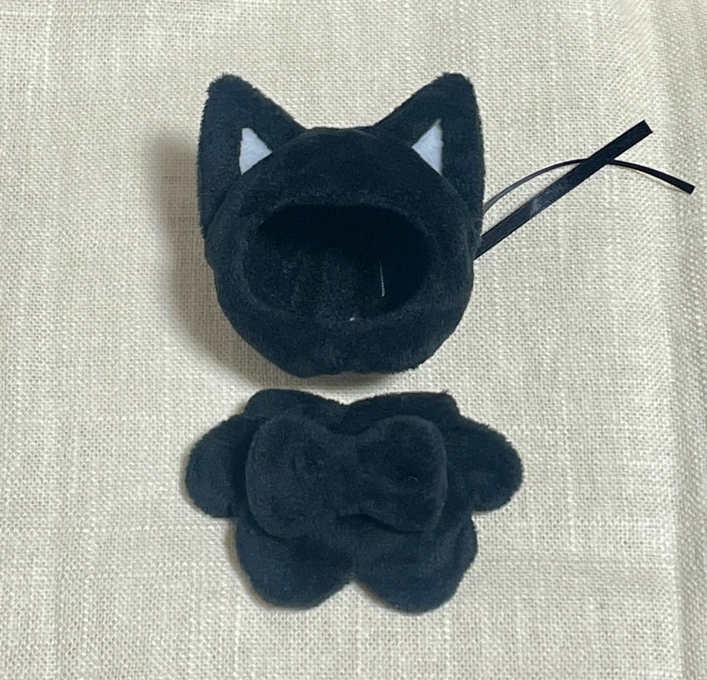 ねこ頭巾&着物風おくるみセット