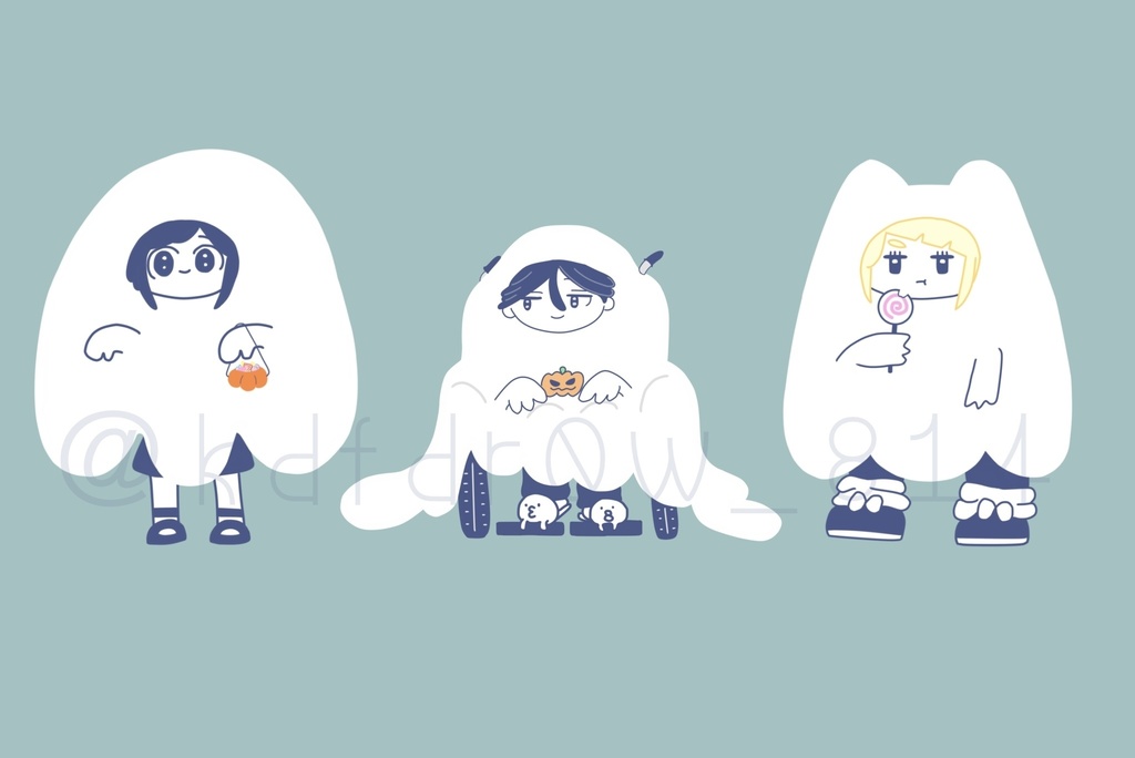 おばけちゃんステッカー