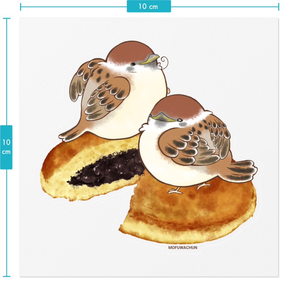もふわちゅんとどら焼き(クリア)