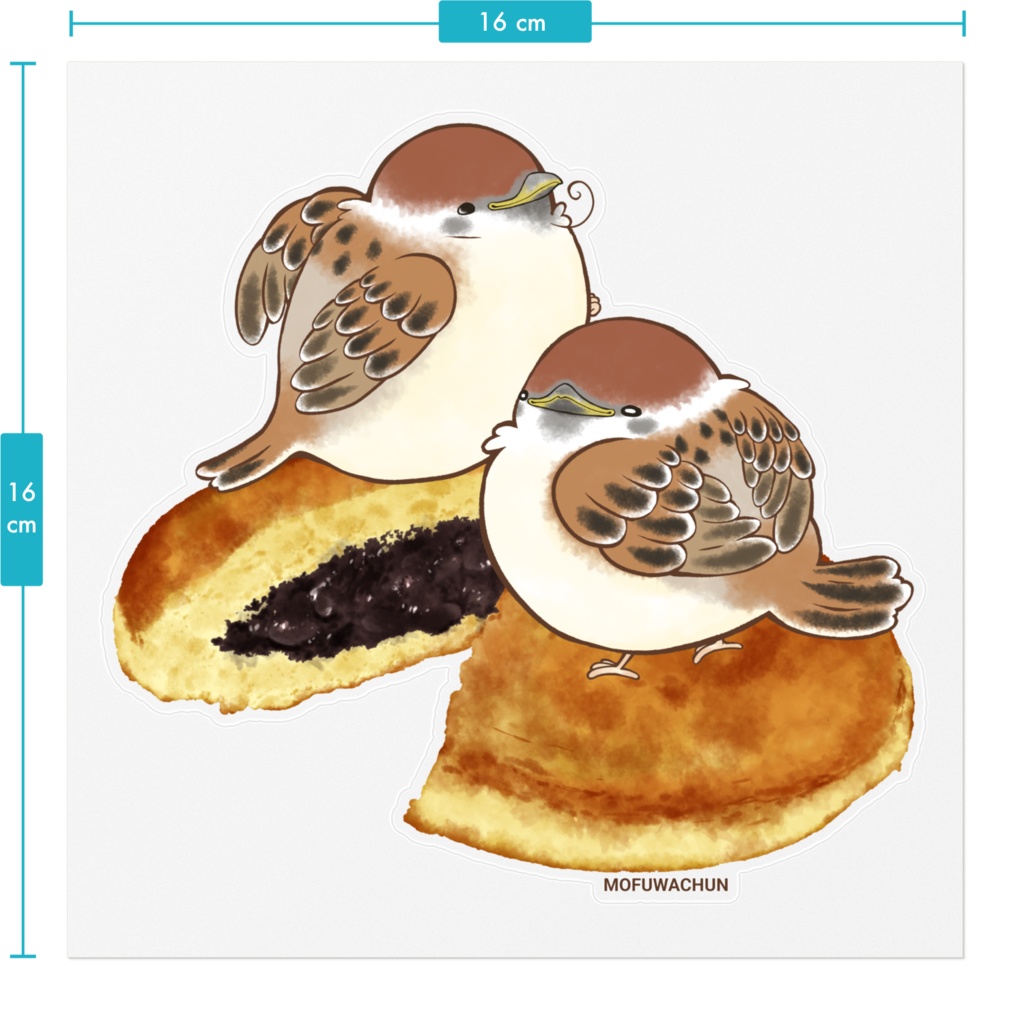 もふわちゅんとどら焼き(クリア)