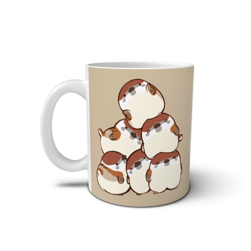 ぽってりすずめ・おちゃにしよ。