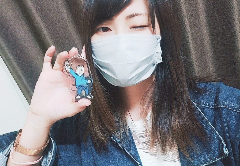 【完売】アクリルスタンドキーホルダー(しゃん茶摘みスタイル)