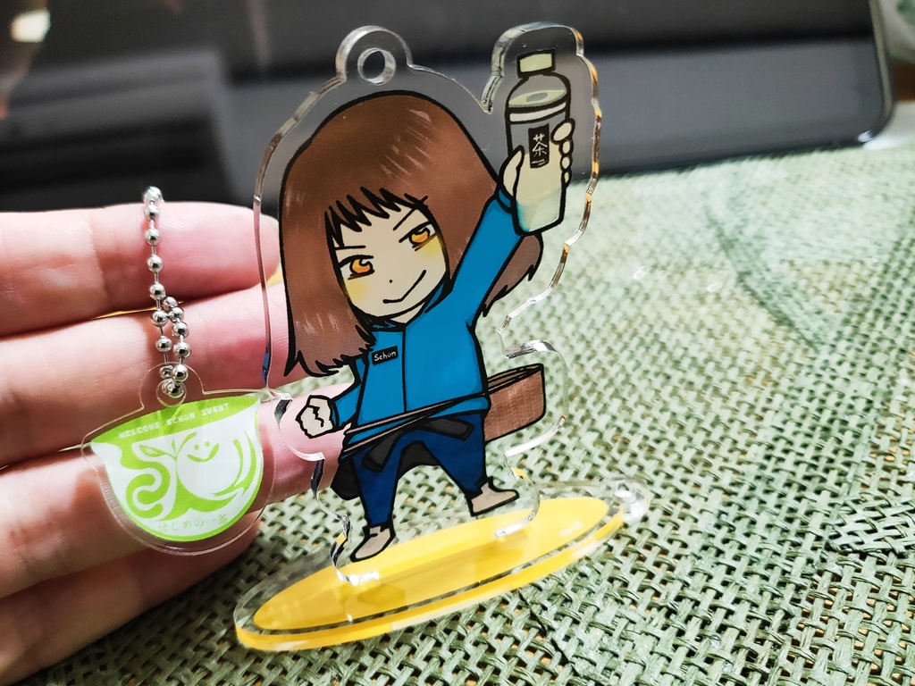 【完売】アクリルスタンドキーホルダー(しゃん茶摘みスタイル)