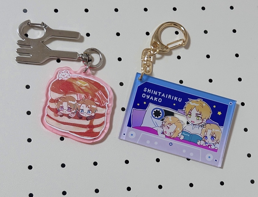 新大陸親子カセット風/ほくべアクキー