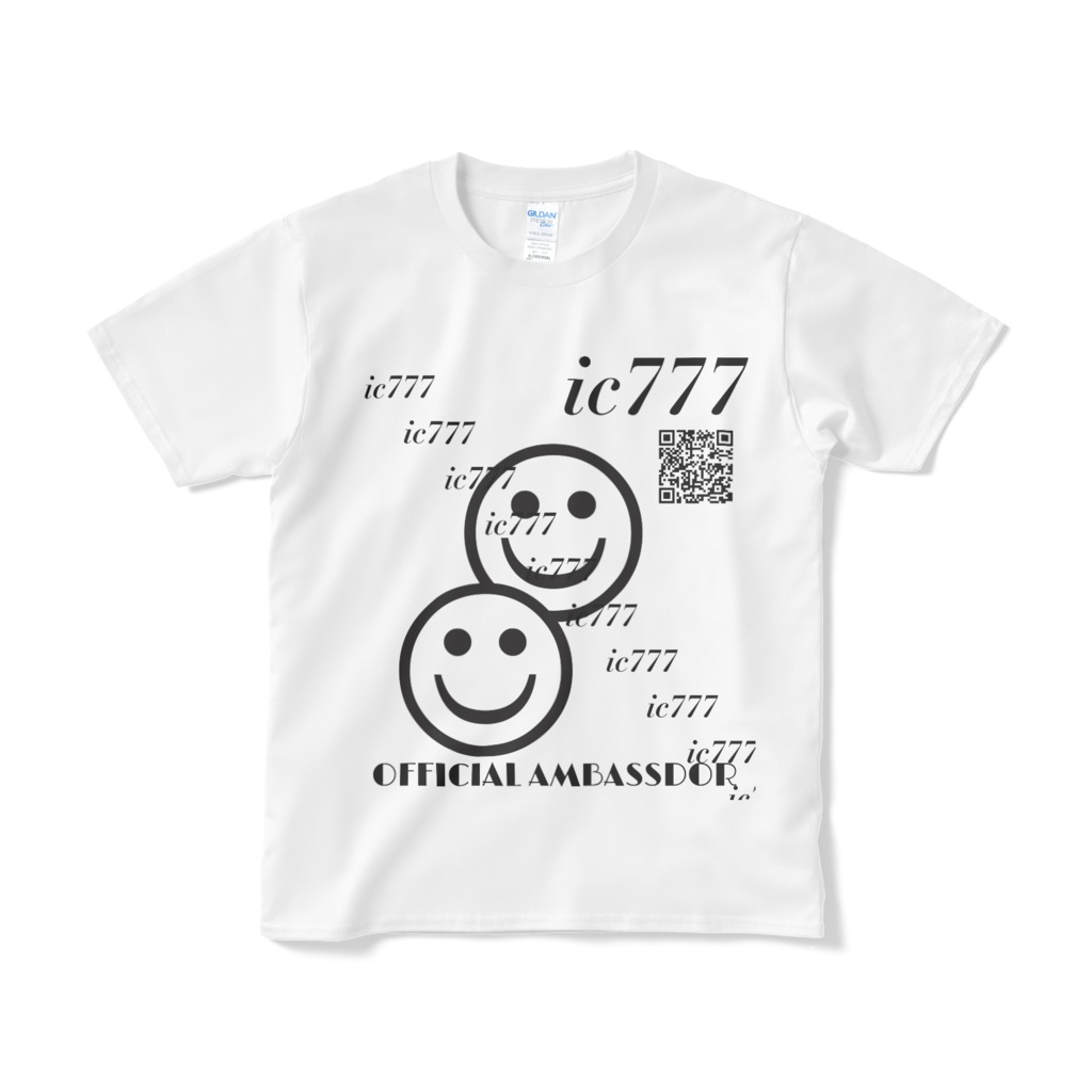 ic777 スマイル Tシャツ<official ambassador ライセンス付き>