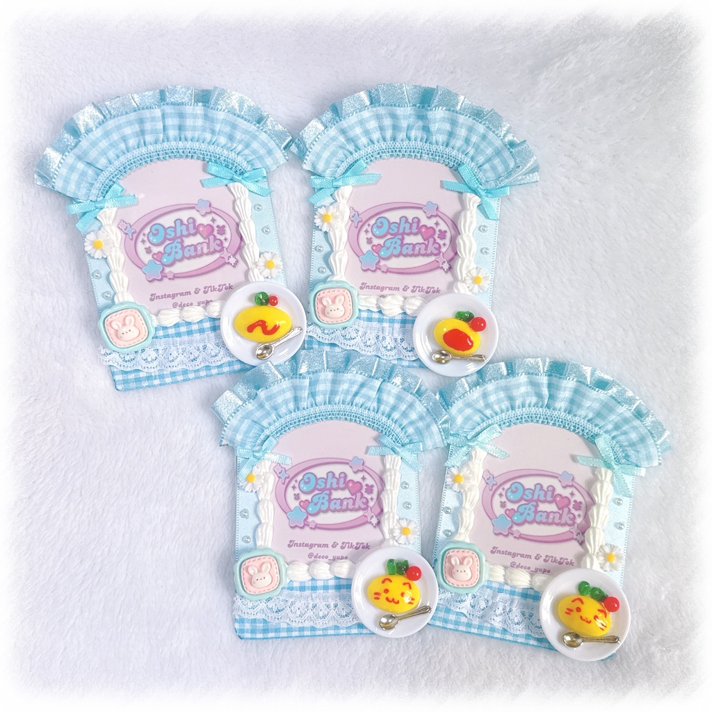 メイドさん風デコケース(水色)