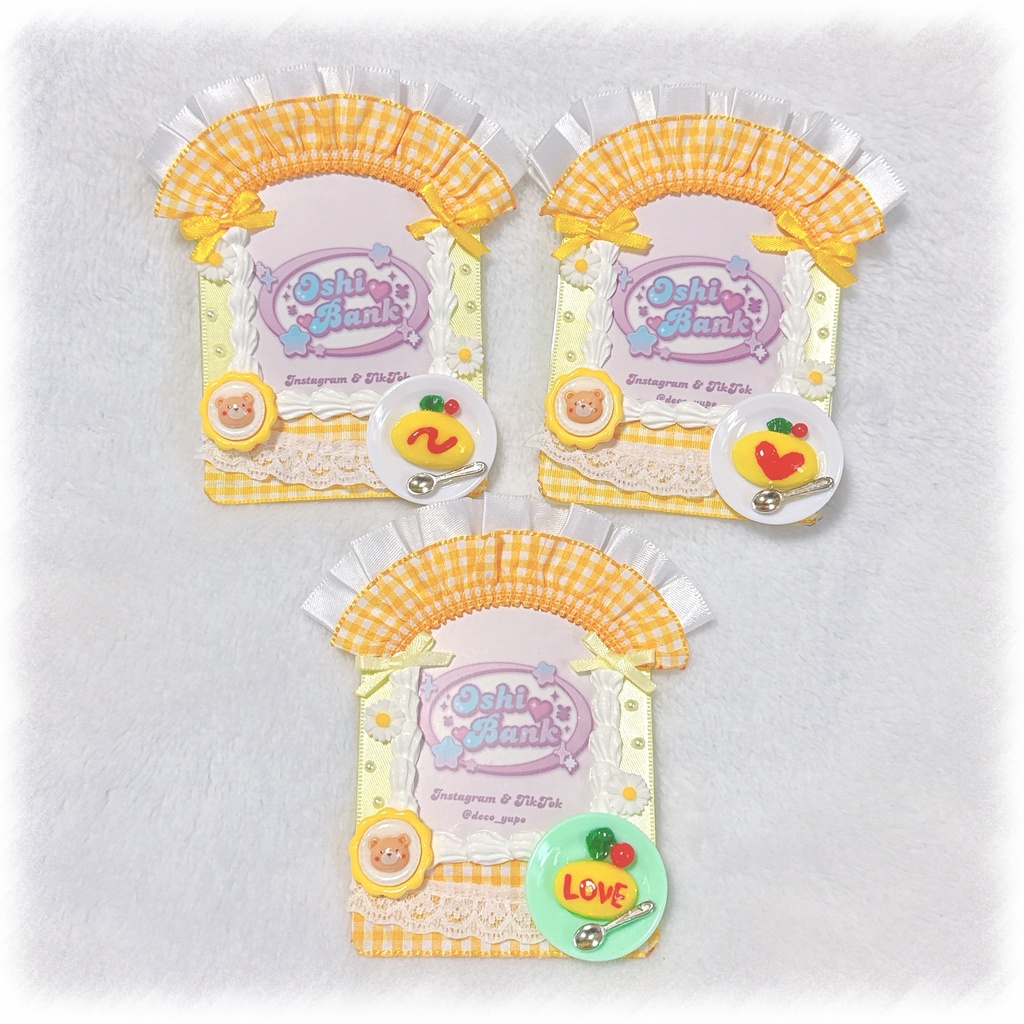 メイドさん風デコケース(黄色)