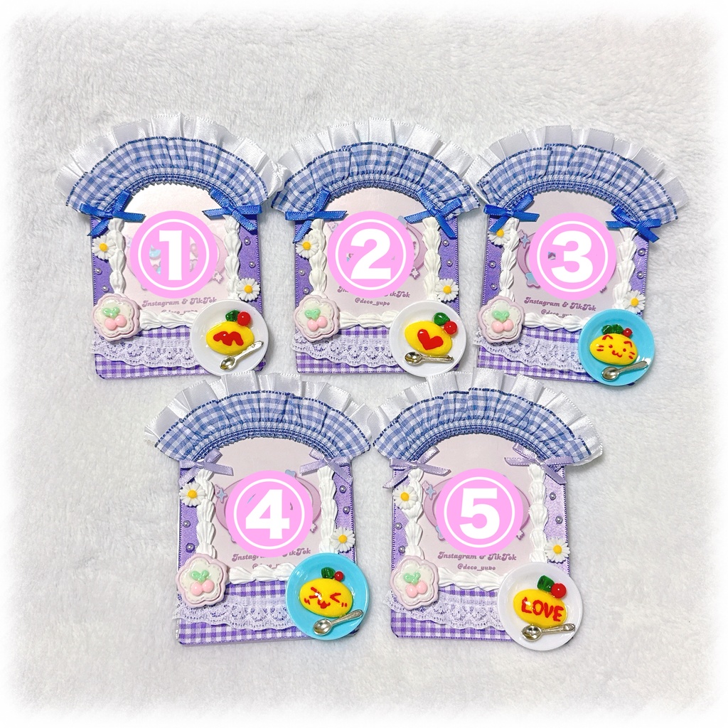 メイドさん風デコケース(紫)