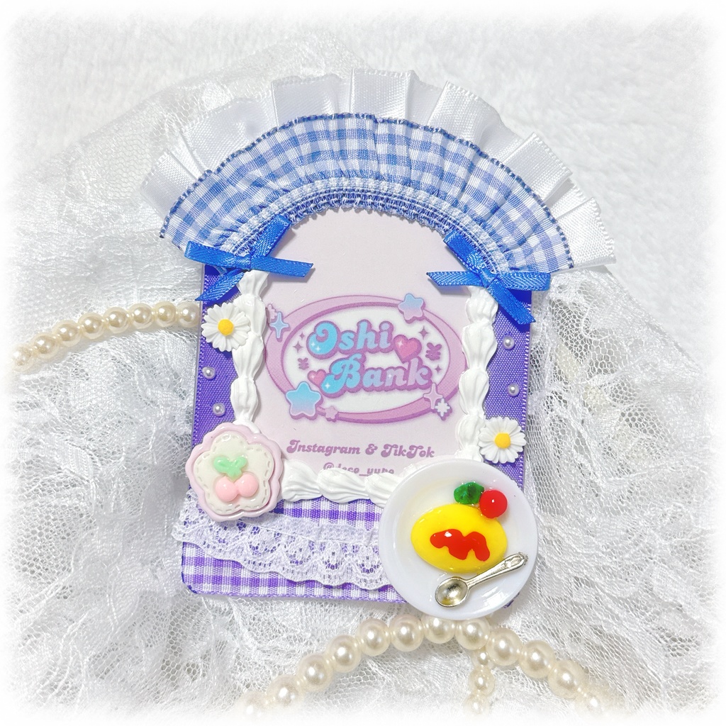 メイドさん風デコケース(紫)