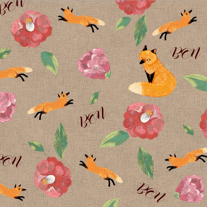 梵ぎつねクッションカバー(健全バージョン)