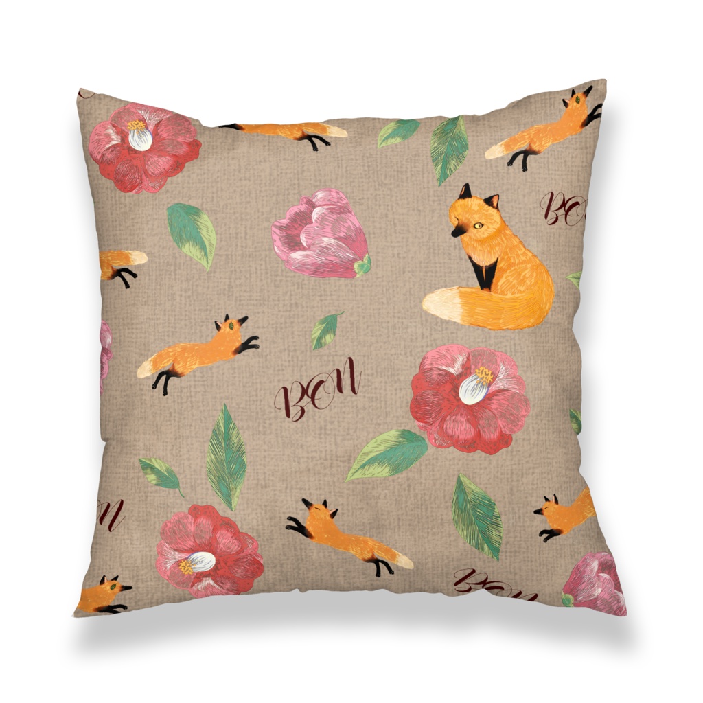 梵ぎつねクッションカバー(健全バージョン)