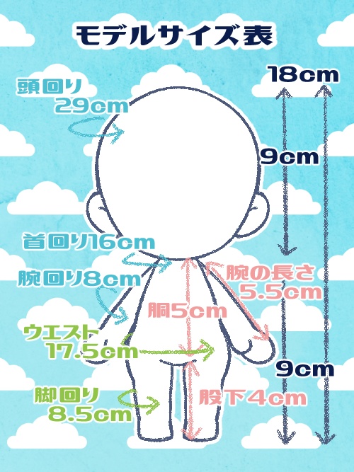 着用モデルサイズ