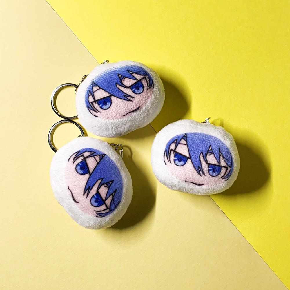 英傑大戦 ★ 足利義輝 / 足利義昭 もふもふキーホルダー