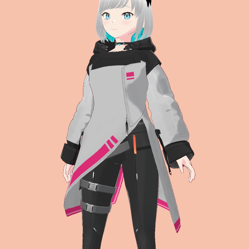 Side Closed Jacket - For Vroid model