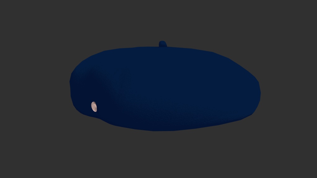 ベレー帽 FBX / UnityPackage(liltoon適用済み)