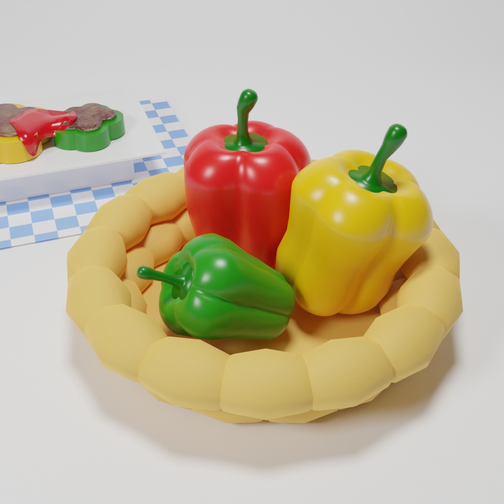 パプリカとピーマン