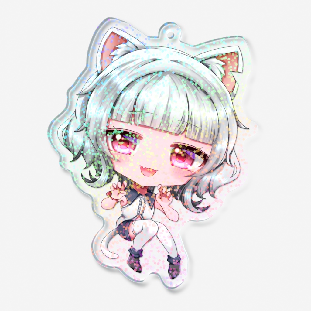 ねこまま アクリルラメキーホルダー