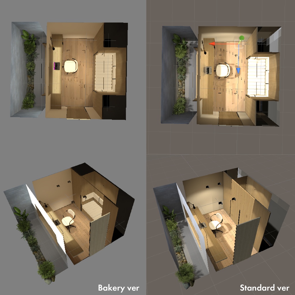 【VR用ワールド】自分だけの作業部屋 ※主にcluster最適化