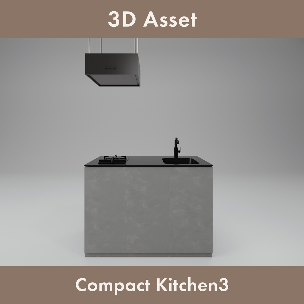 Compact Kitchen(3Dアセット)