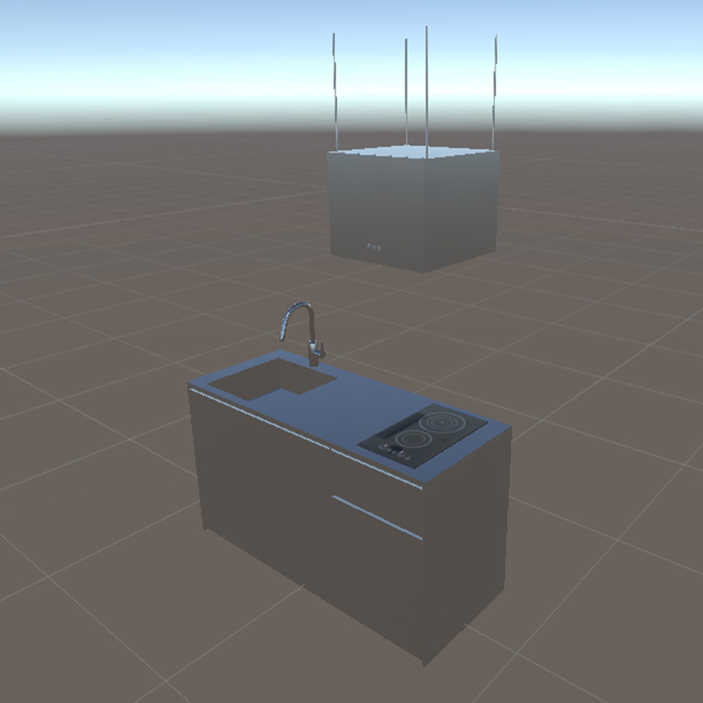 Compact Kitchen2(3Dアセット)