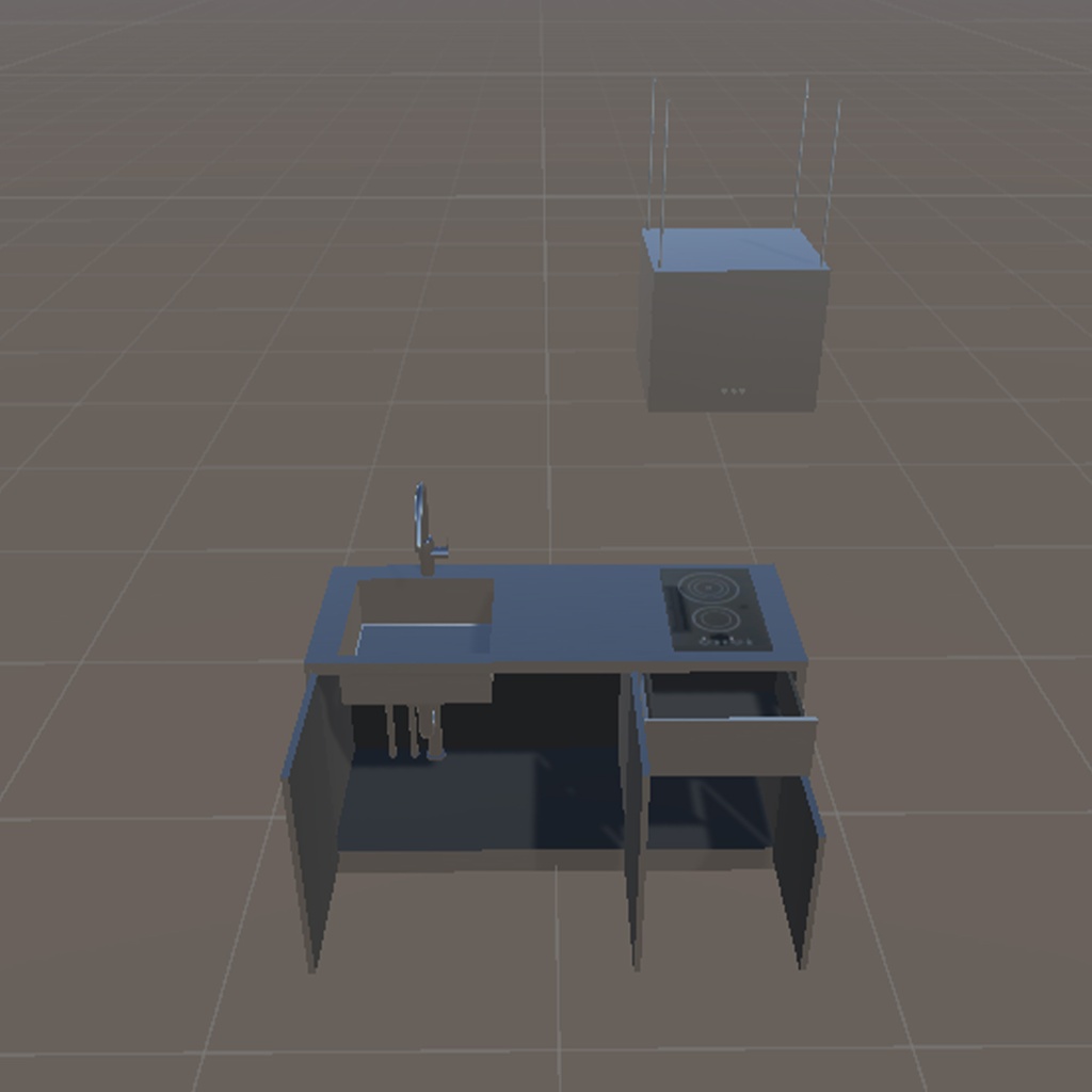 Compact Kitchen2(3Dアセット)