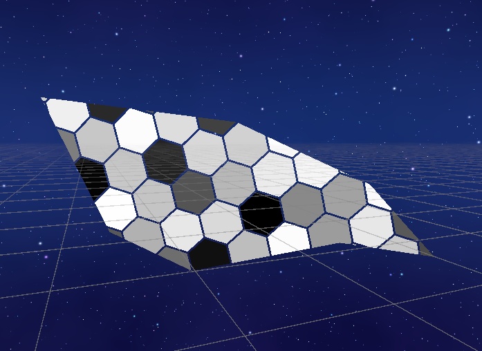 SF風ウィング+ヘキサゴン効果マテリアル